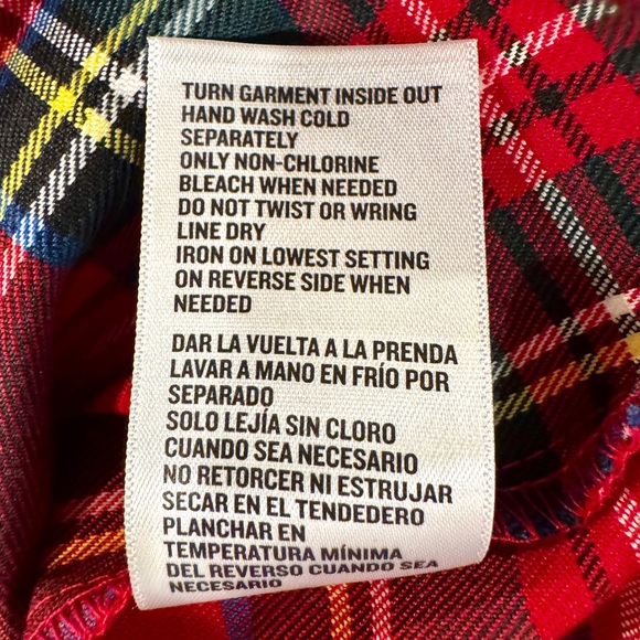 Francesca’s Collections Nicole Plaid Puff Sleeve Pleated Holiday Blouse NWT - Picture 13 of 15